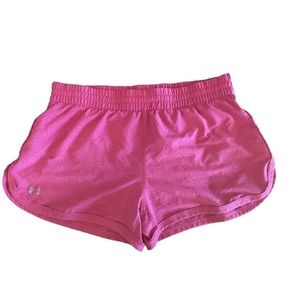 Under Armour Women's Shorts Pink With Drawstring Size Small